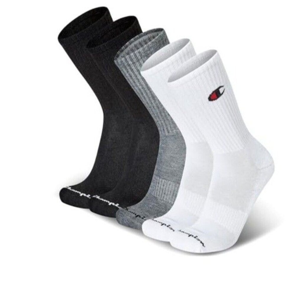 Champion 10 Pairs Performance Cushion Crew Socks